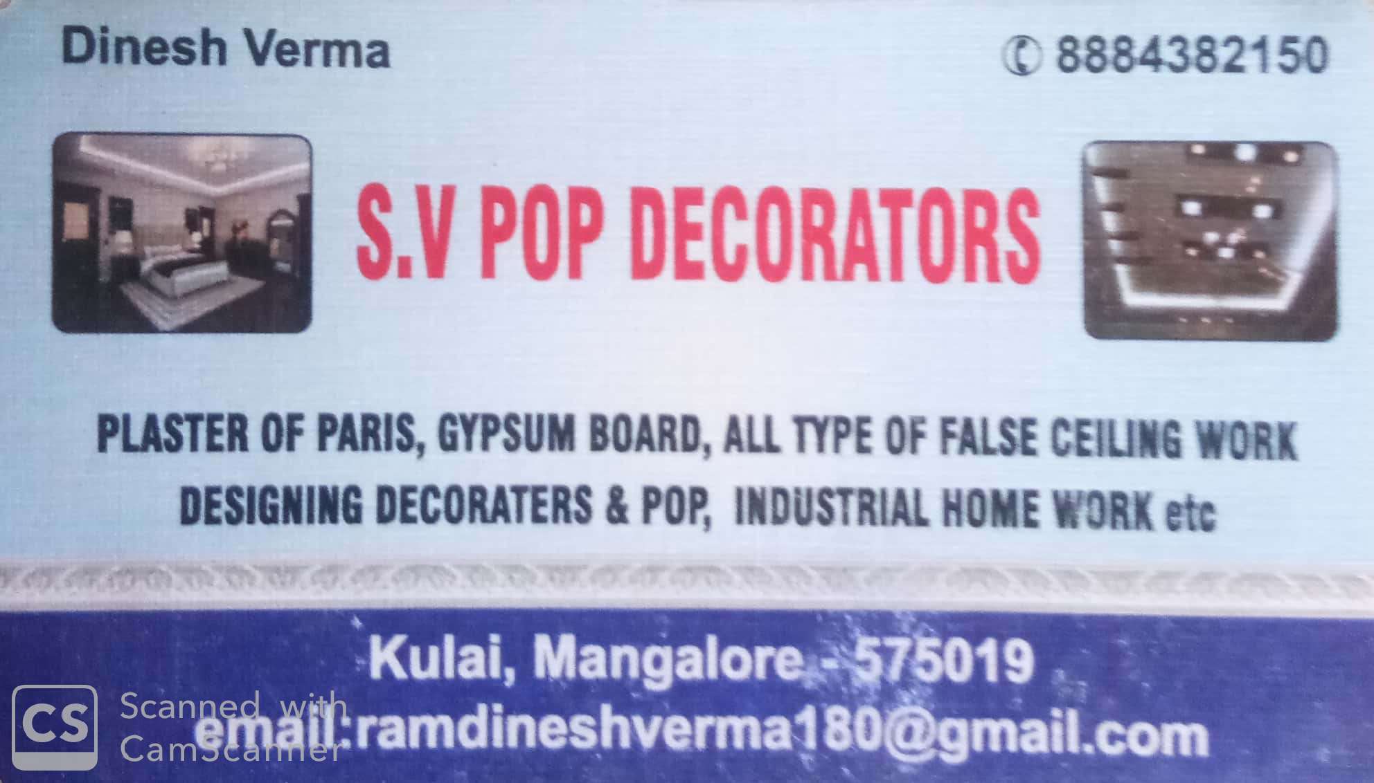 S V POP DECORATORS