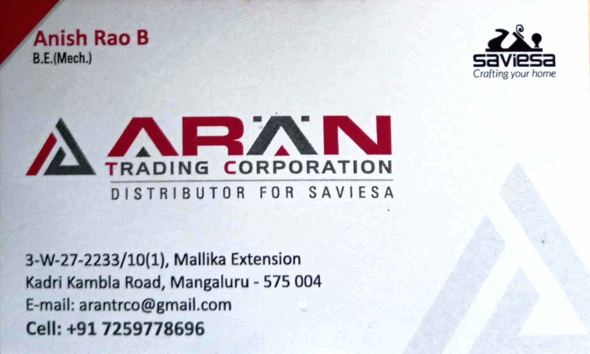 ARAN TRADING CORPORATION