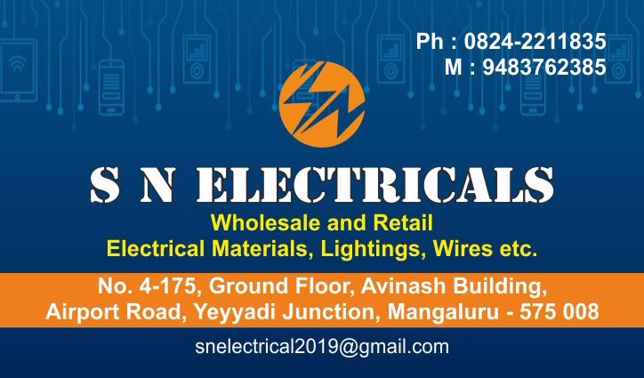 ELECTRICAL MATERIALS SHOP IN MANGALORE