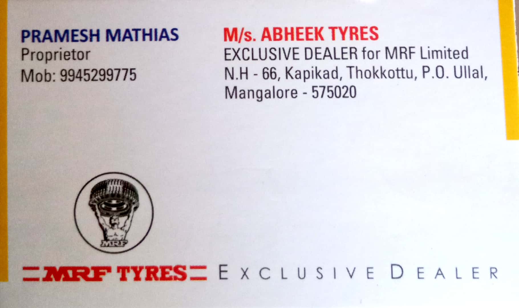 TYRE SHOPS IN MANGALORE