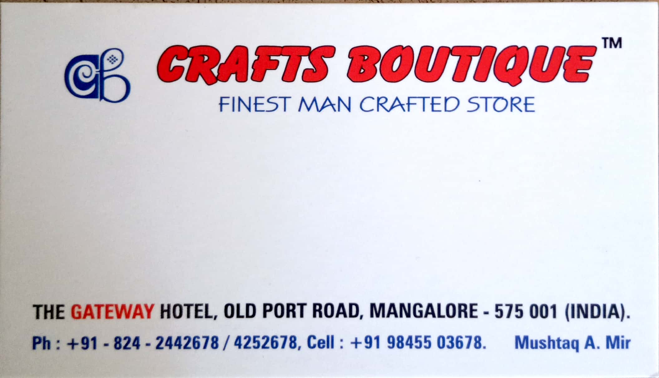 CRAFTED STORE IN MANGALORE