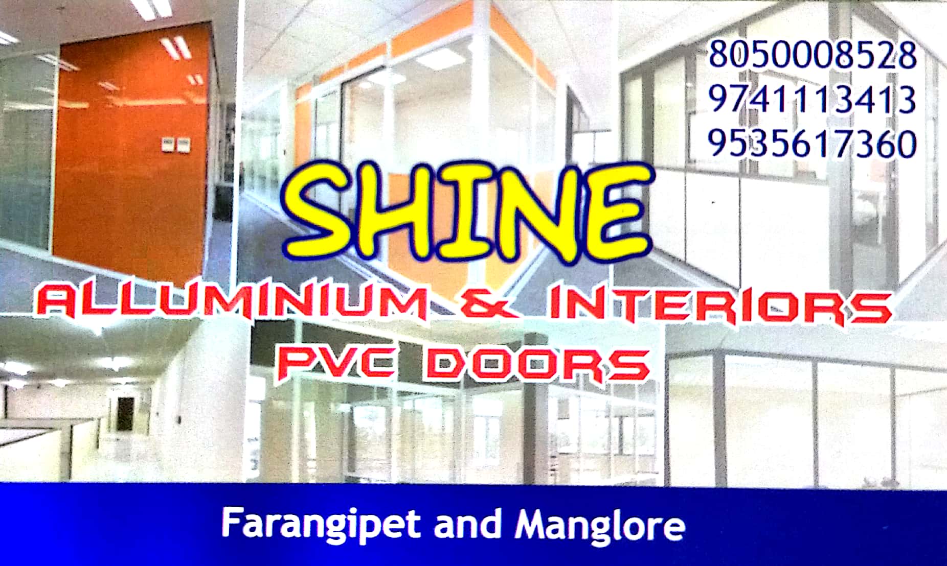 SHINE SALES & SERVICES ( SHINE ALLUMINIUM & INTERIORS PVC DOORS)