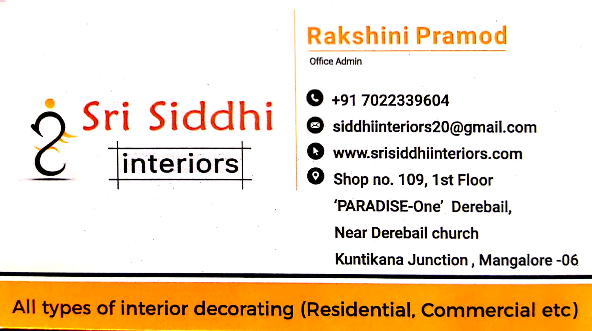 SRI SIDDHI INTERIORS