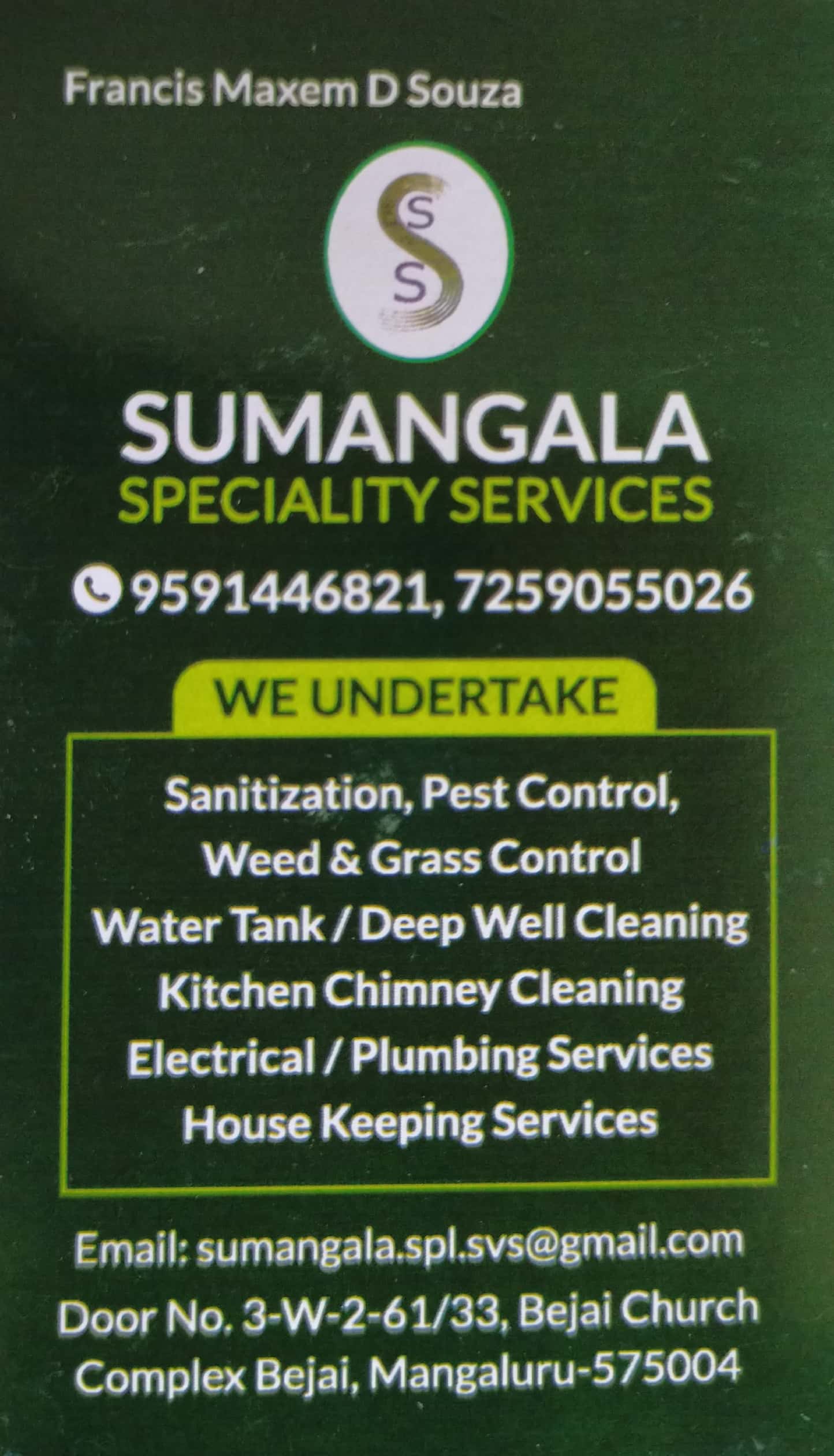 SUMANGALA SPECIALITY SERVICES