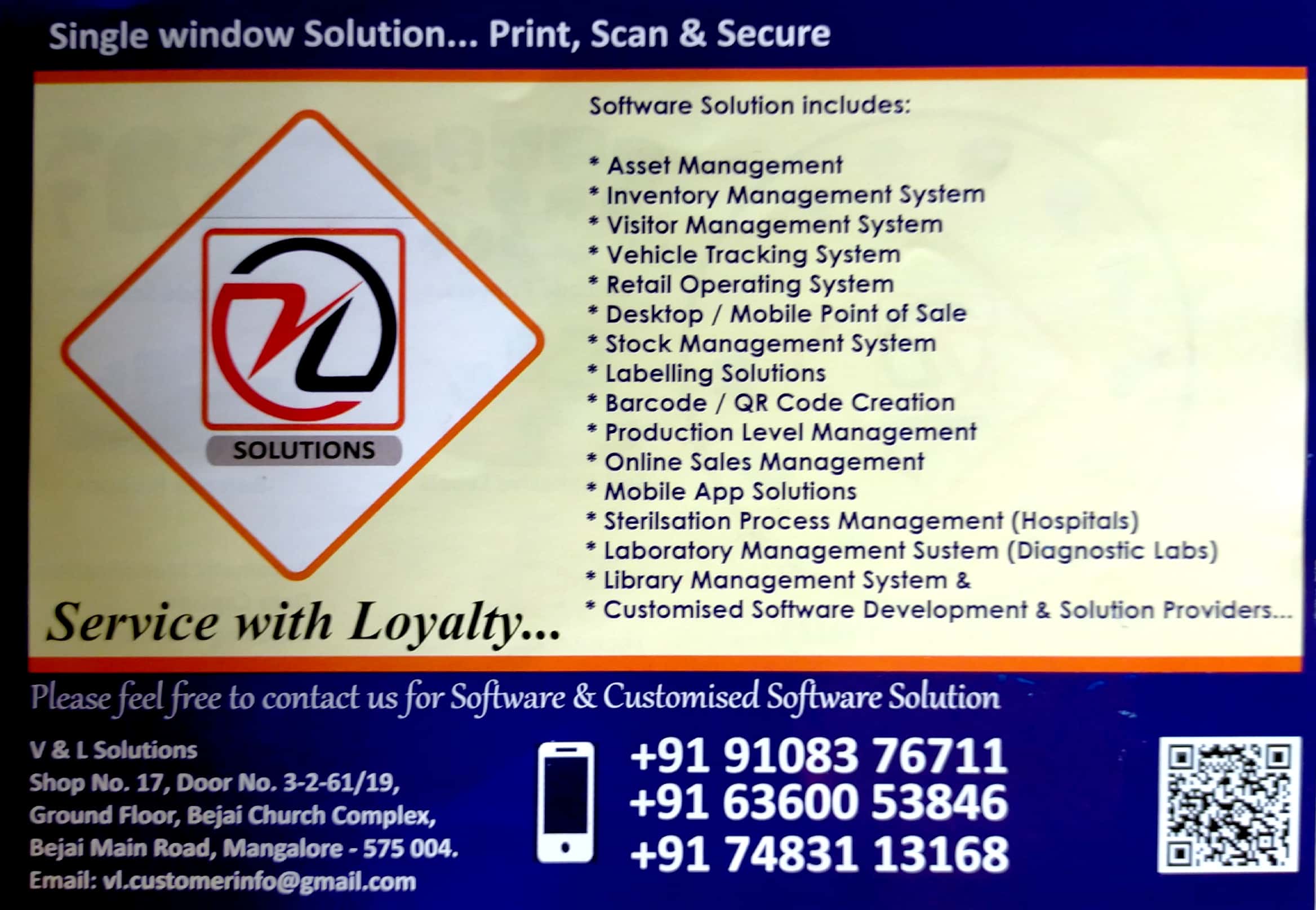 V & L SOLUTIONS
