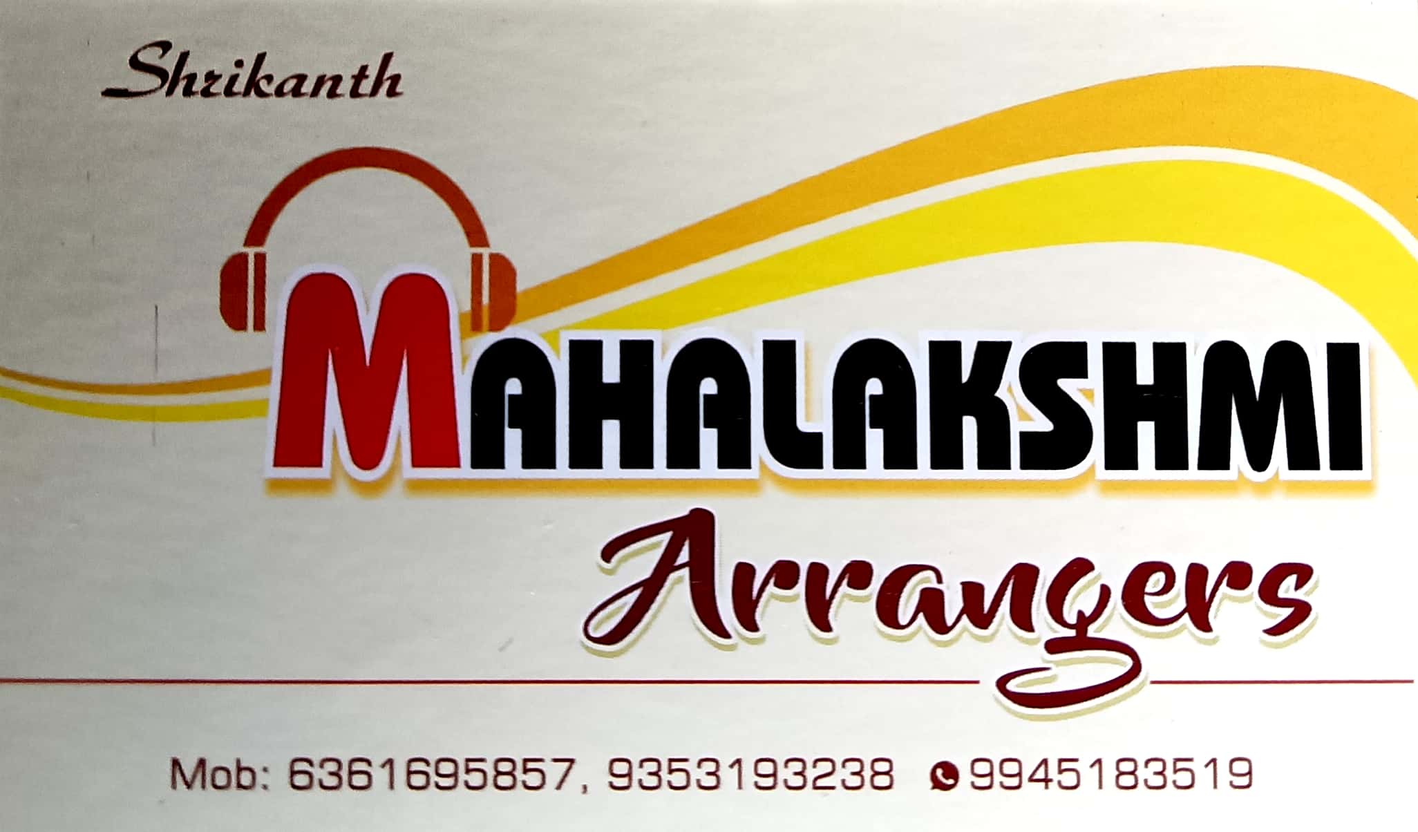 MAHALAKSHMI ARRANGERS