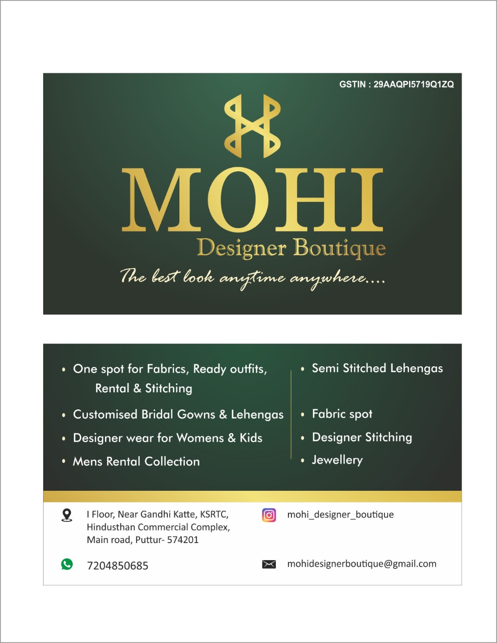 MOHI DESIGNER BOUTIQUE