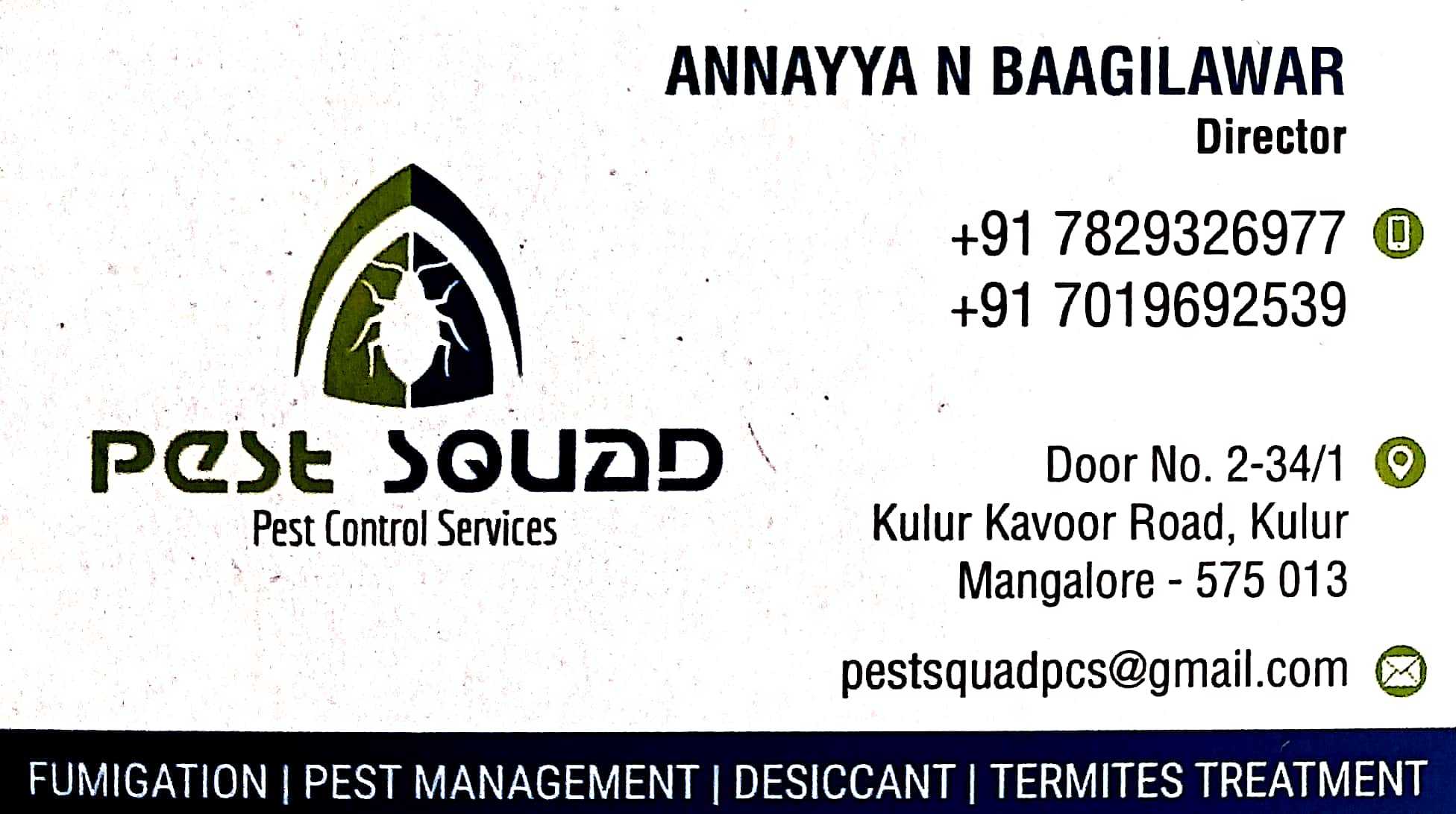 Pest Control Service In Mangalore