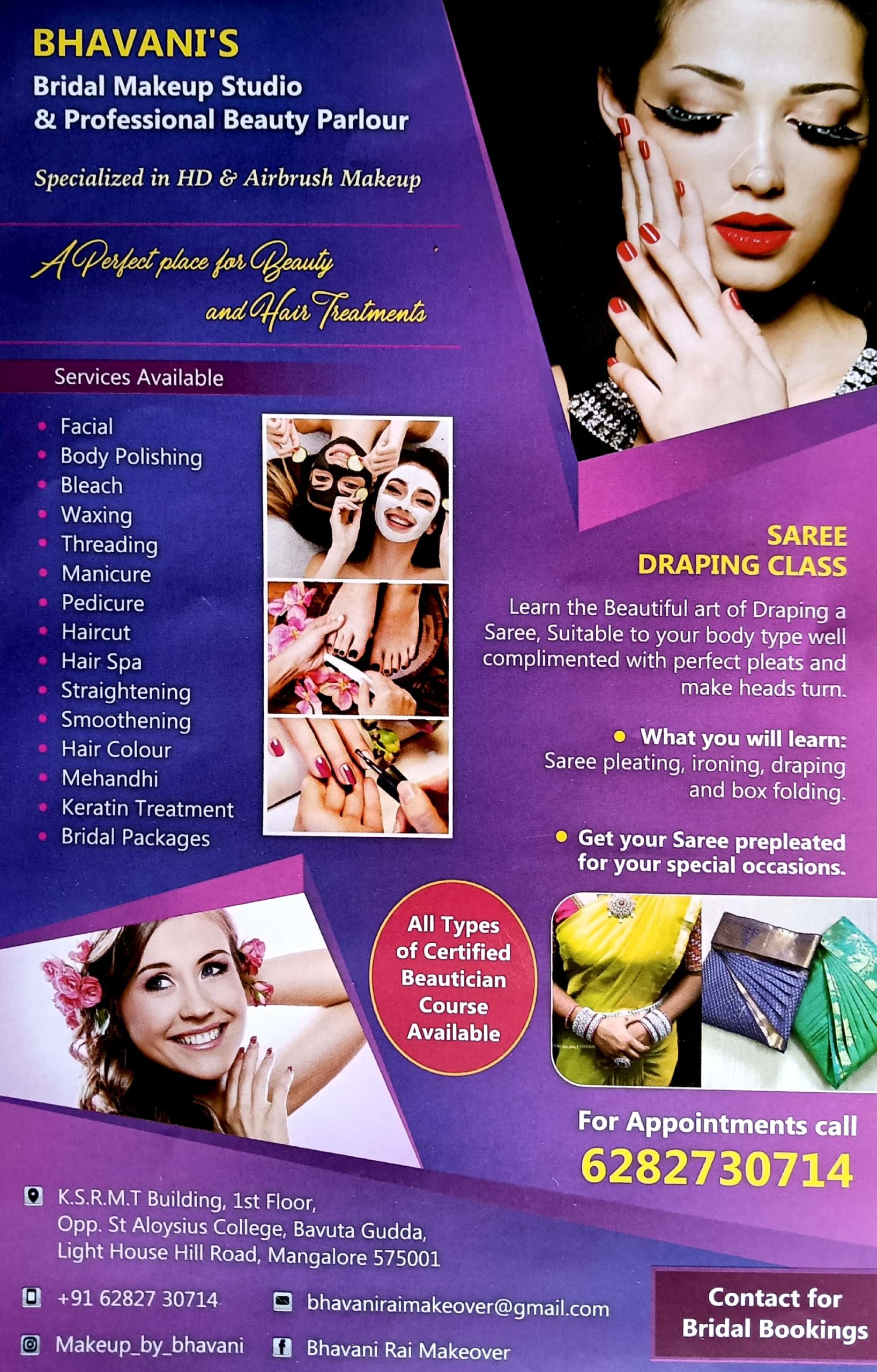 BHAVANI’S Bridal Makeup Studio & Professional Beauty Parlour
