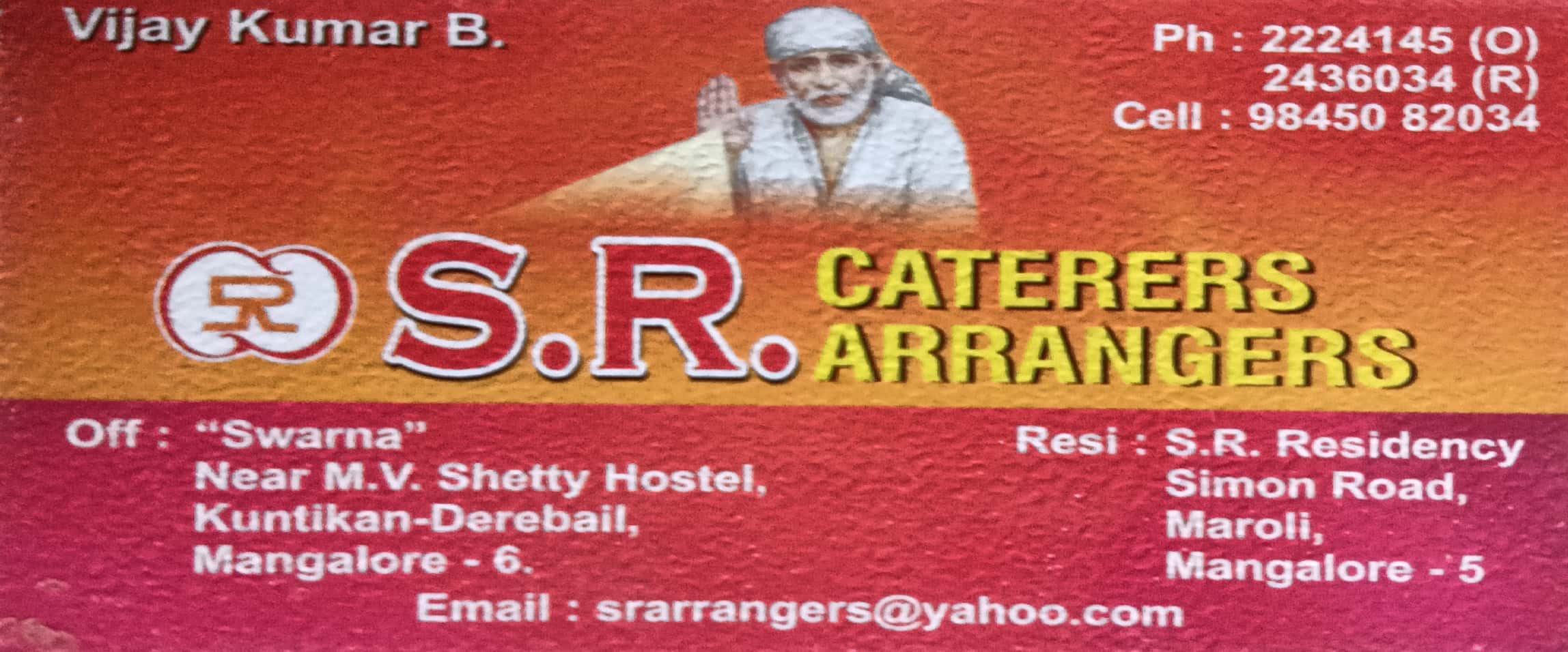 SR CATERERS & ARRANGERS