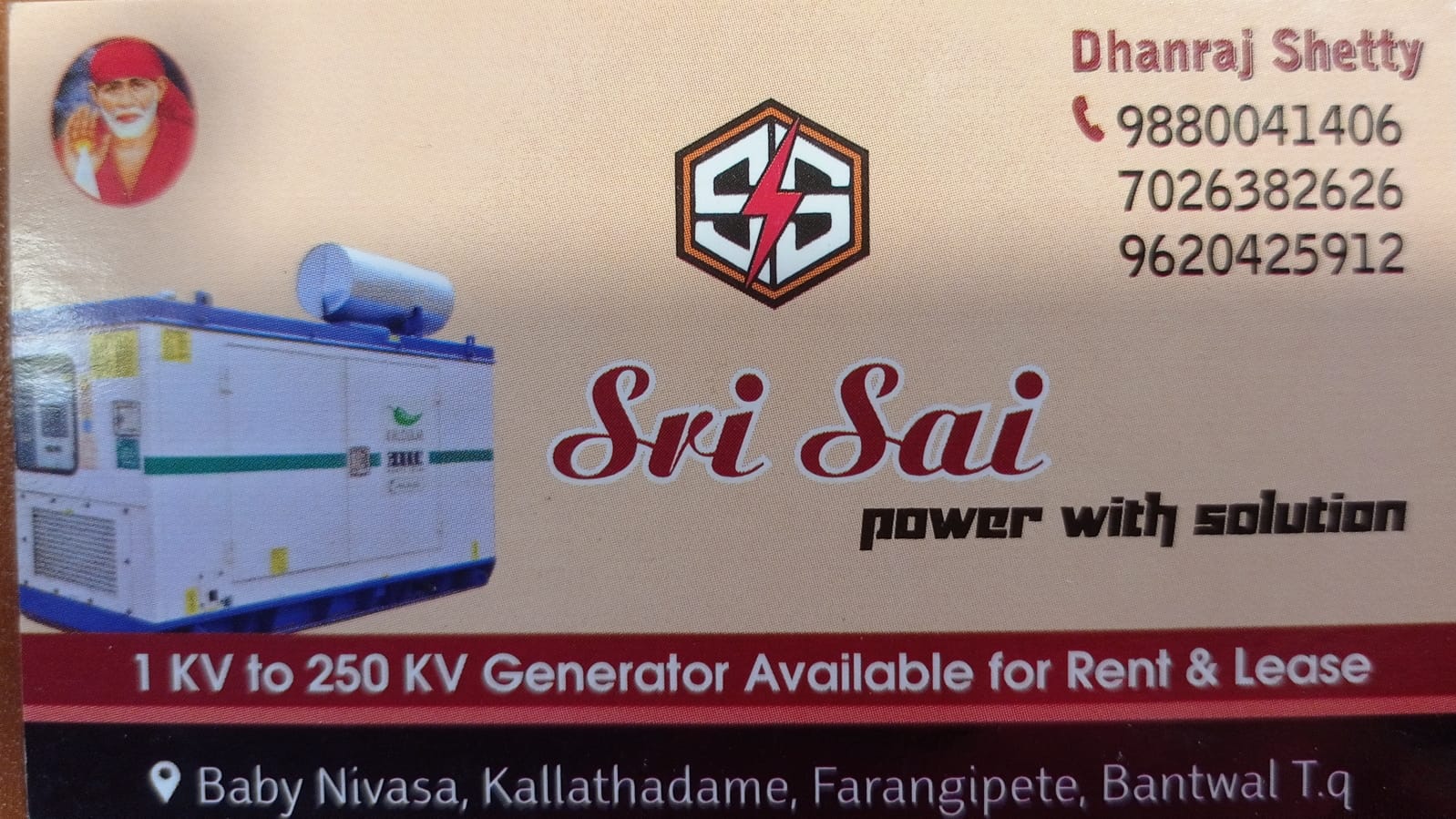 SRI SAI GENERATORS