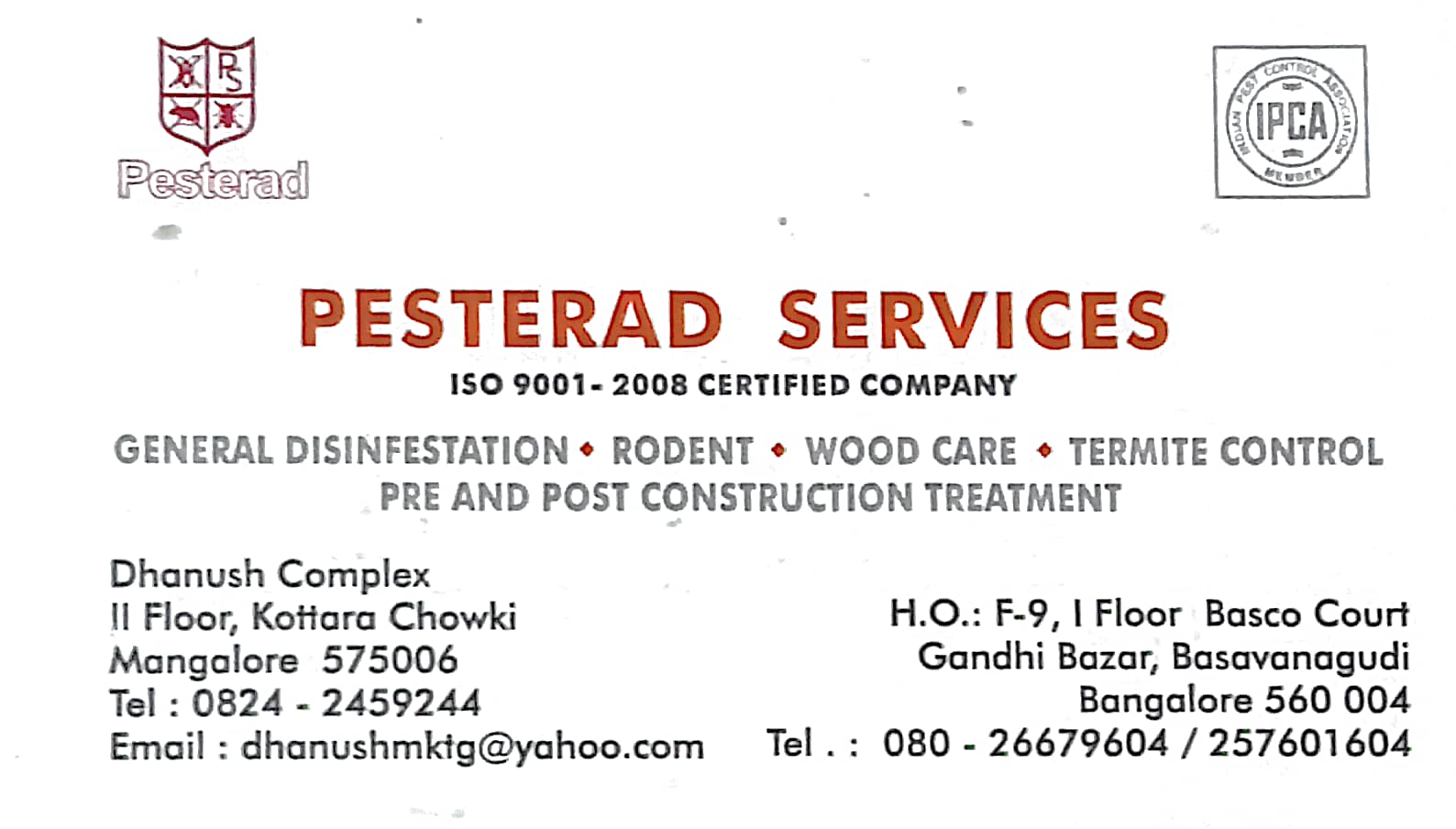 PESTERAD SERVICES