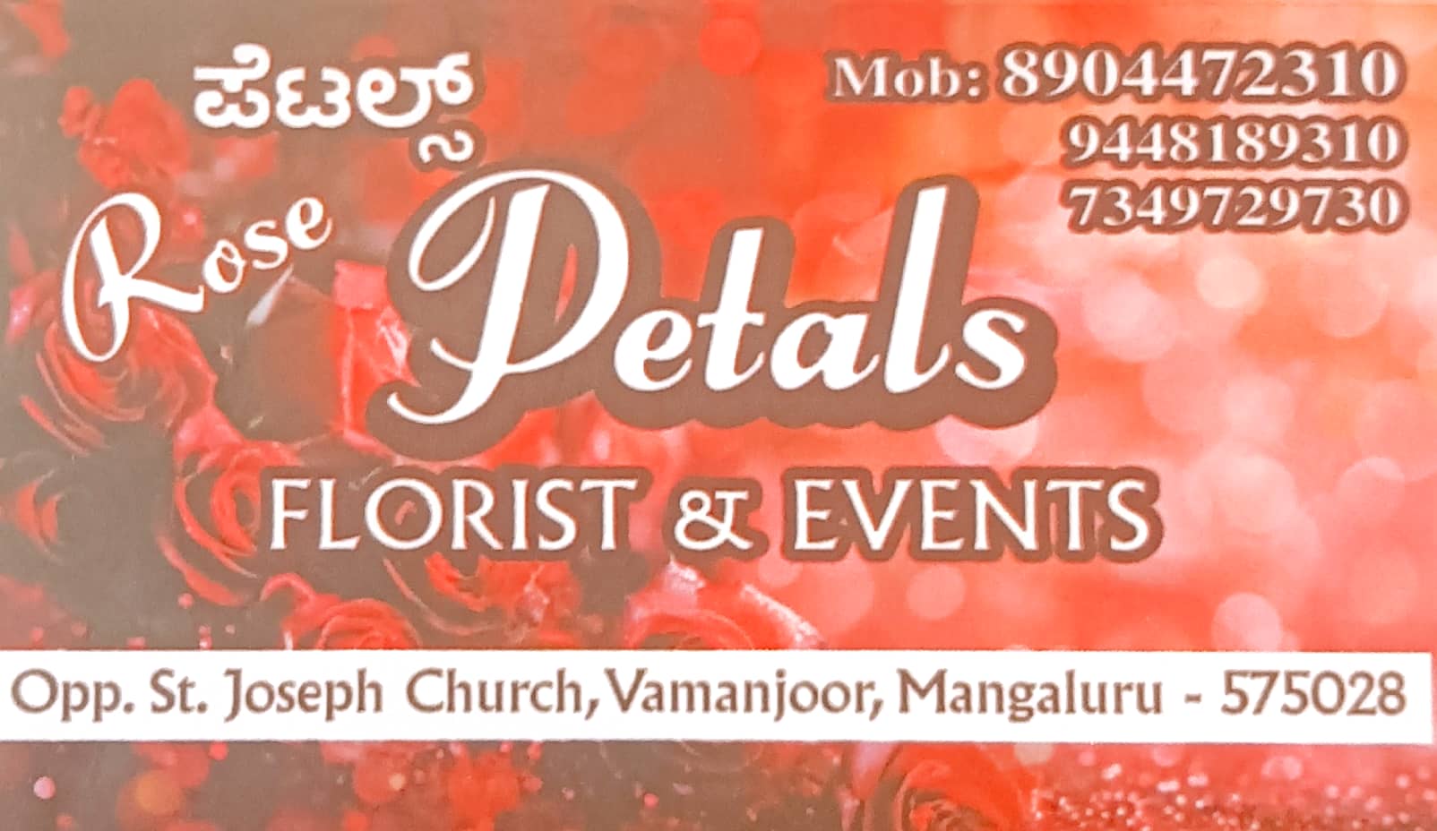 ROSE PETALS FLORIST & EVENTS