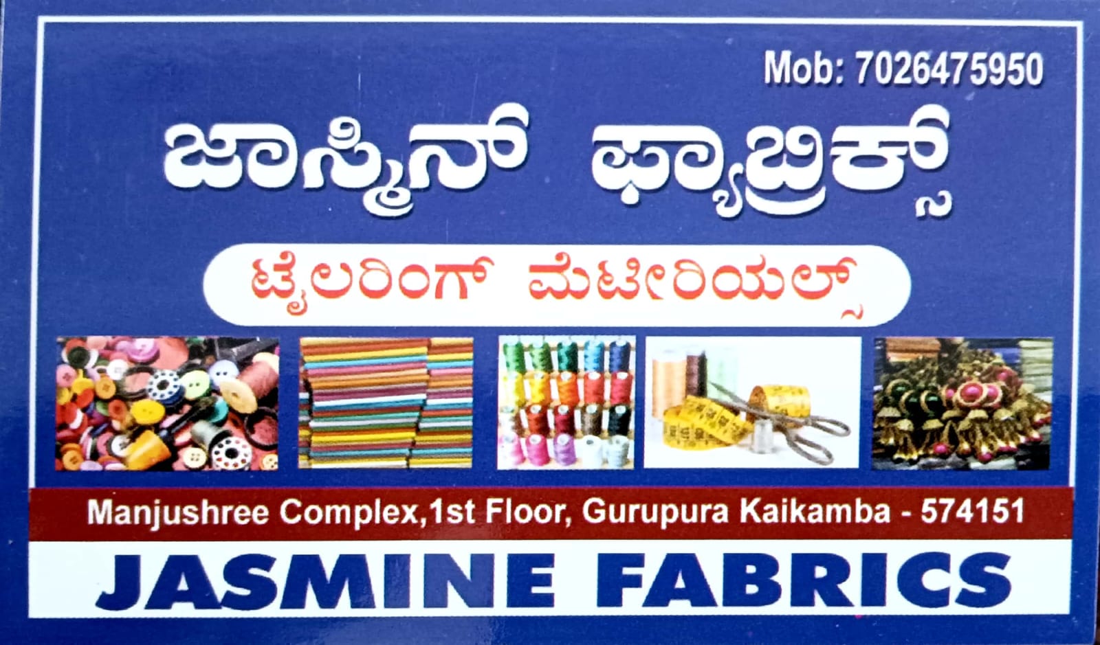JASMINE TAILORS- JASMINE FABRICS