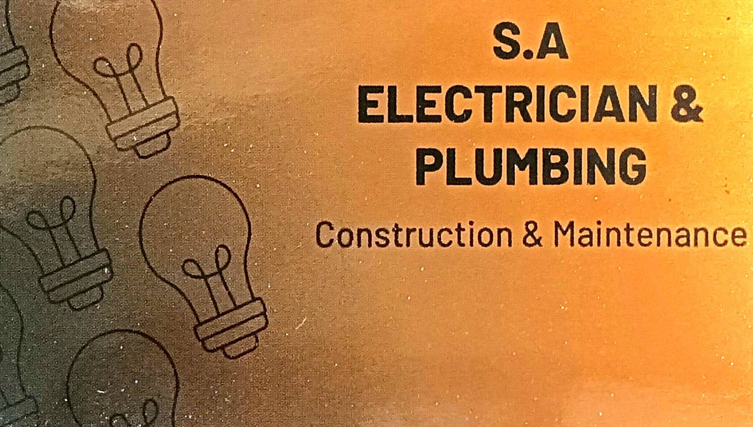 S A ELECTRICIAN & PLUMBING