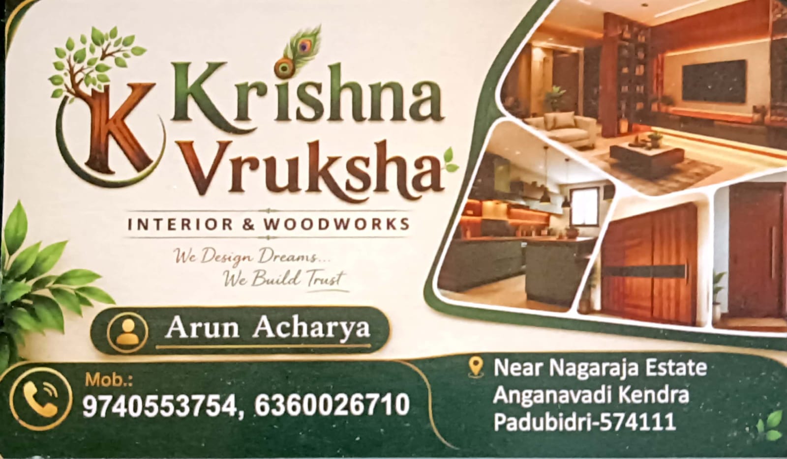 KRISHNA VRUKSHA INTERIOR & WOOD WORKS